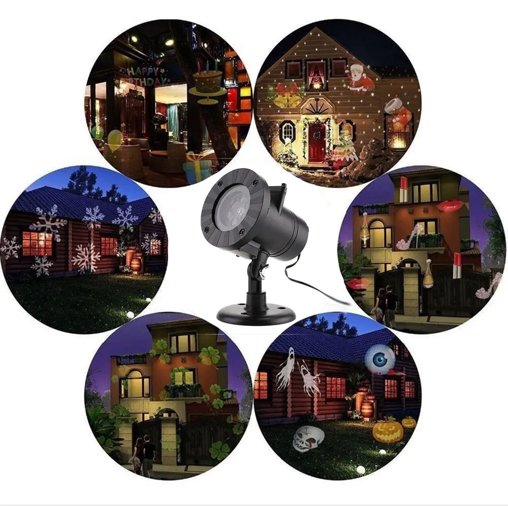 Waterproof LED Laser Projector Light Lawn Light Teal Simba