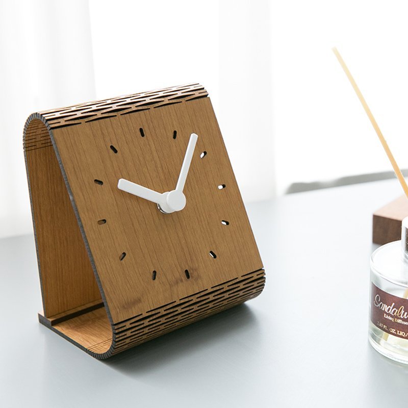 Bent Wood Clock II Fuchsia Molly