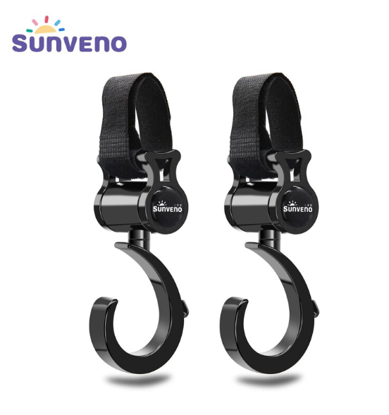 Universal Stroller Hooks 2 Pack Maroon Chronos