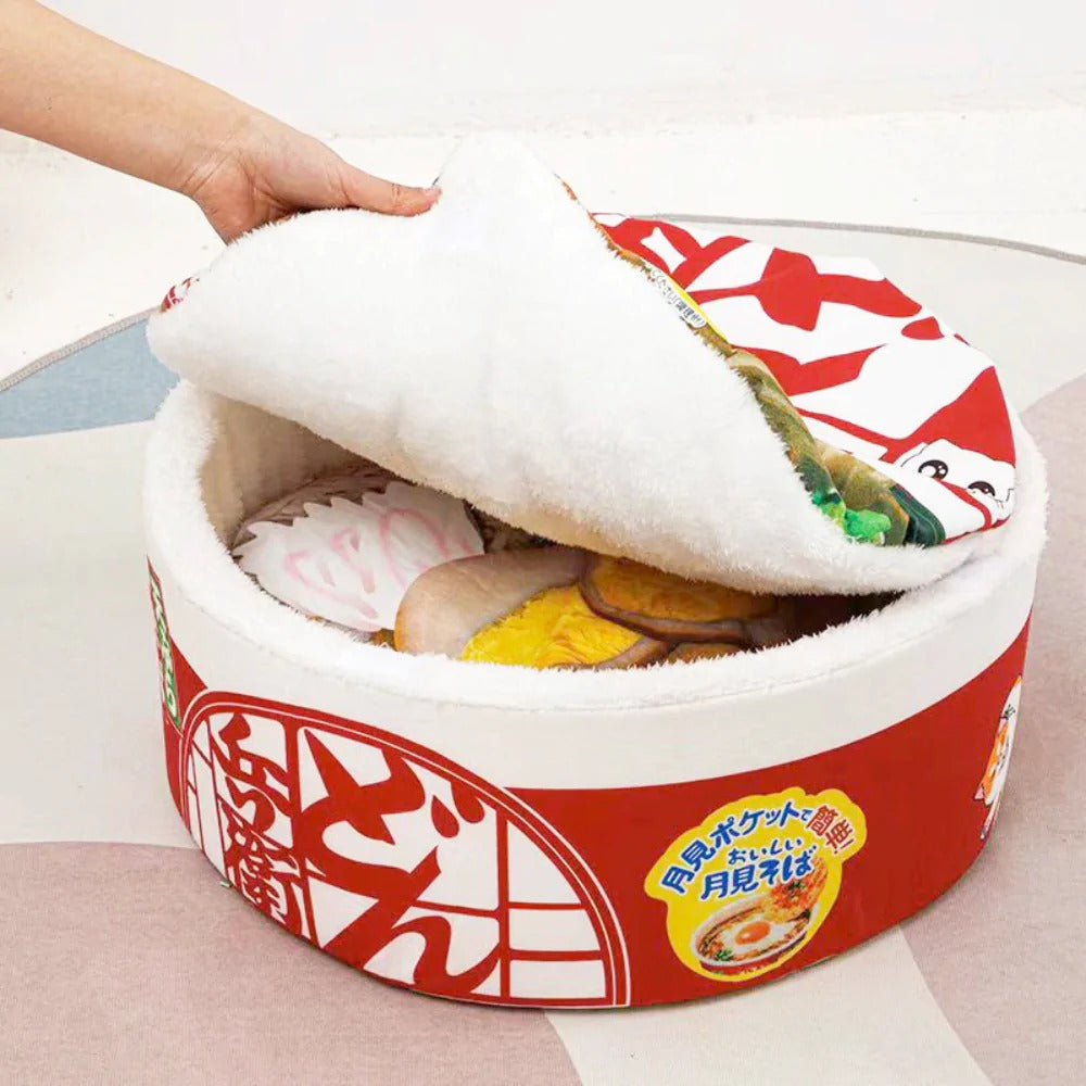 Pet Ramen Cushion Bed Yellow Pandora
