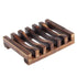 Wooden Soap Dish Black Oliver