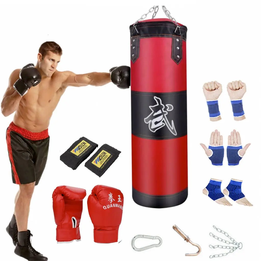 Boxing Trainer Fitness Punching Bag Set Yellow Pandora