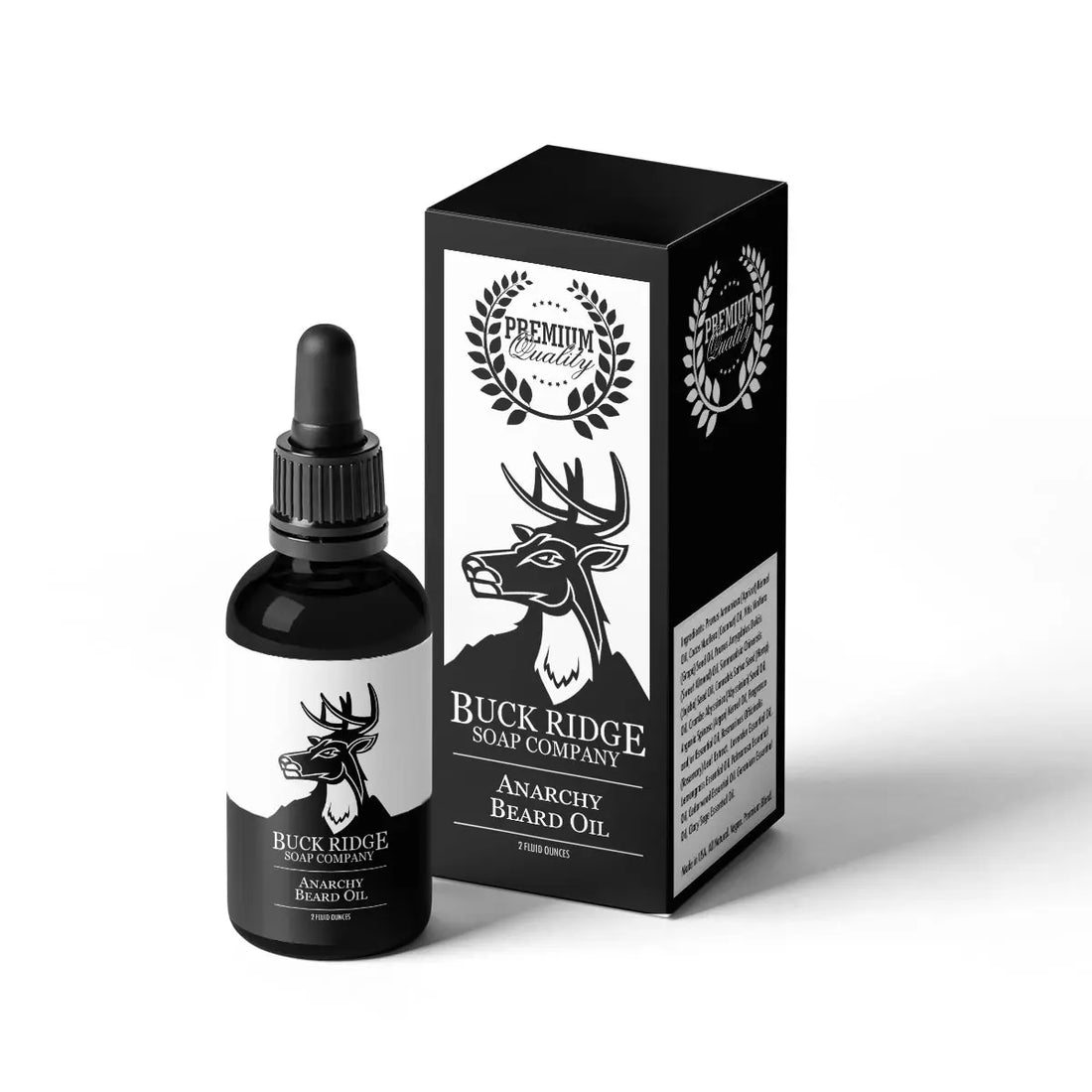 Buck Ridge Anarchy Premium Beard Oil Black Oliver