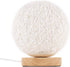Wood Table Lamp Wood Decorative Bedside Moon Lamp USB Charger Teal Simba