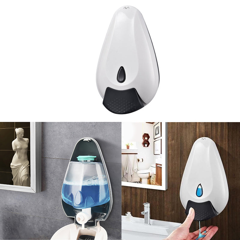 Drill Free Wall Soap Dispenser Adhesive Wall Mount Teal Simba