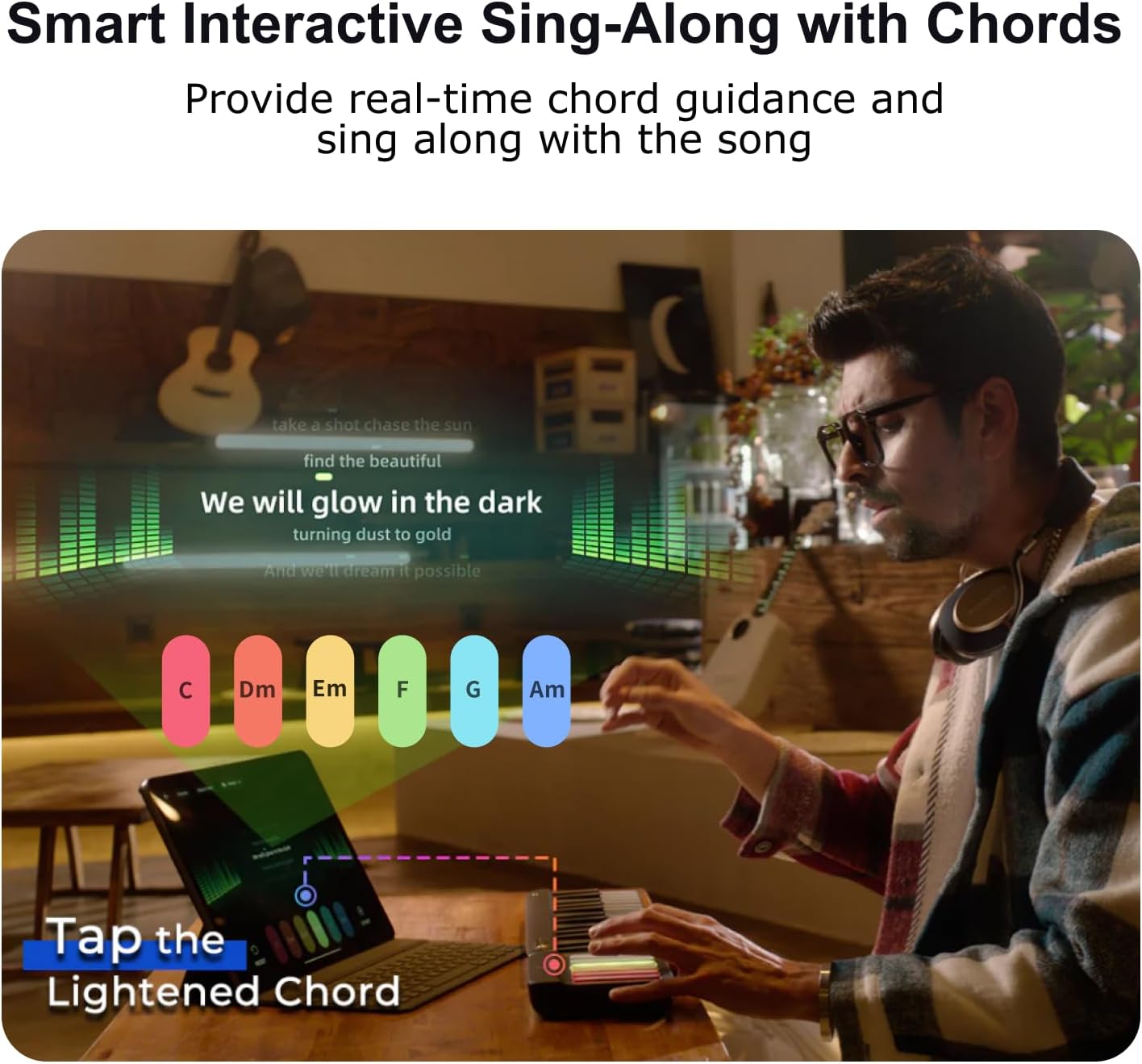Smart Piano Keyboard with MIDI Controller Teal Simba