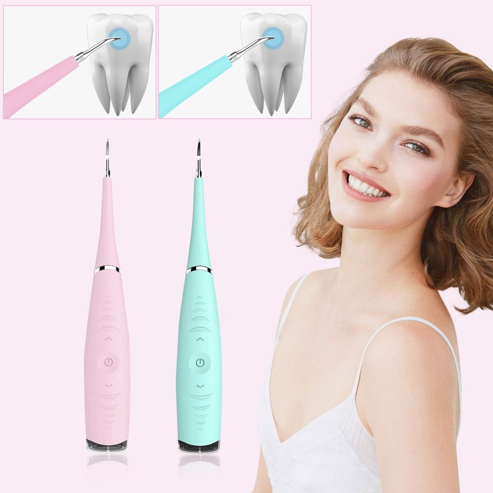 Electric Sonic Dental Tooth Calculus Remover Tooth Stains Cleaner electric toothbrush Teal Simba