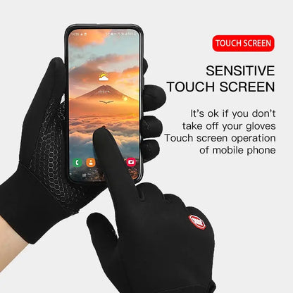 Thermal Gloves Winter Cycling Gloves With Wrist Support Touch Screen Teal Simba