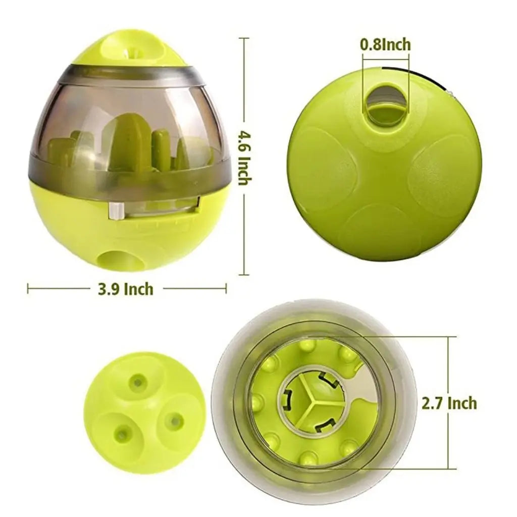 Dogs and Cats Food Dispenser Tumbler Yellow Pandora
