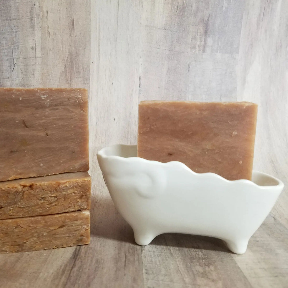 Lace Flower Handmade Soap Black Oliver