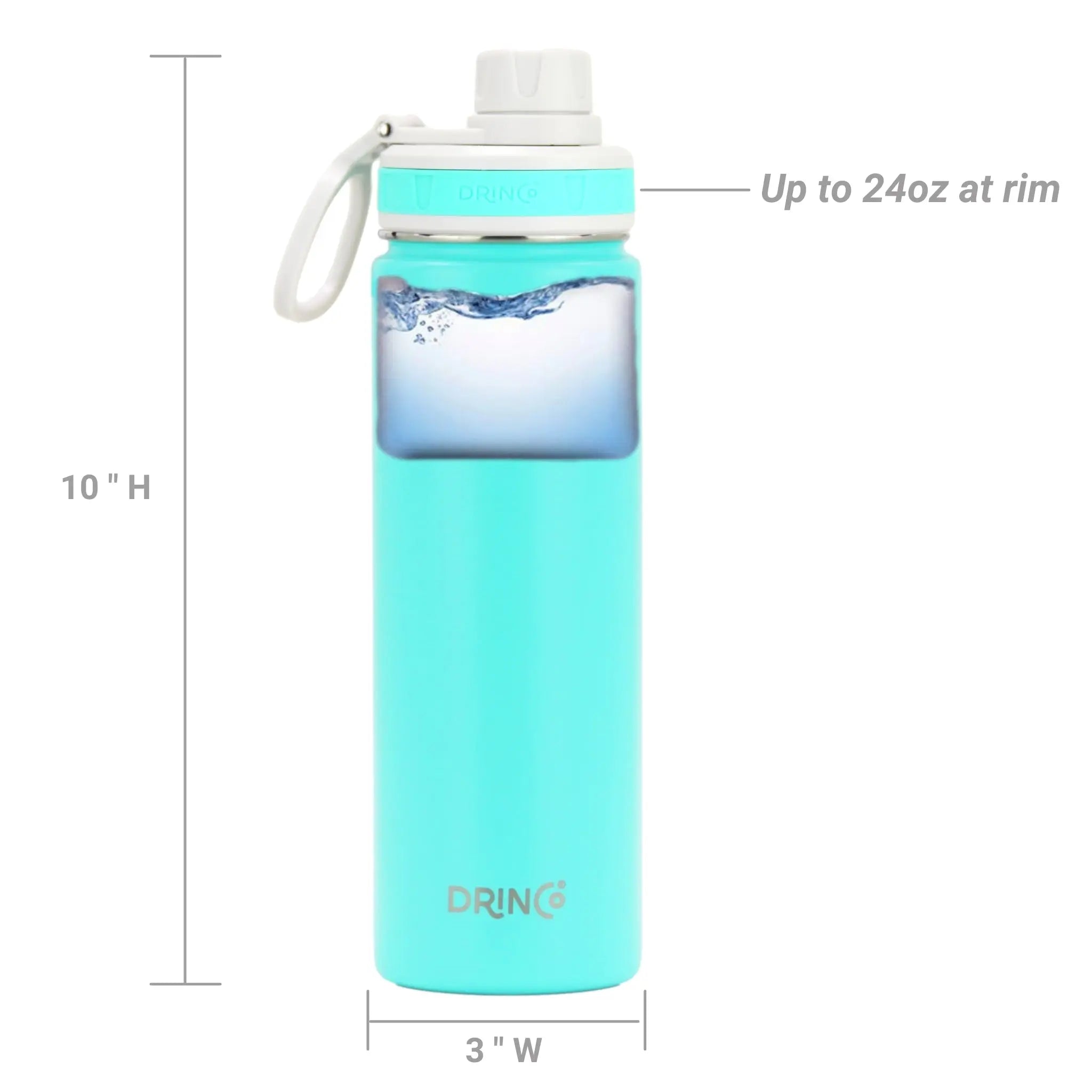 DRINCO® 22oz Stainless Steel Sport Water Bottle - Teal Orchid Lavender