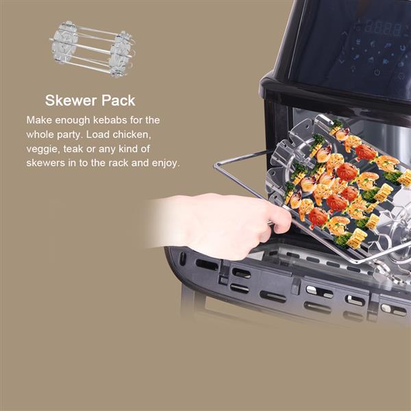 1800W BlackZOKOP KAFO-1800A-D2 US 120V 16.91Quarts / 16L Air Fryer Teal Simba