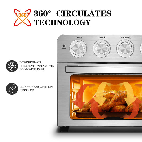 Stainless Steel Air Fryer Toaster Oven Countertop Oven Teal Simba