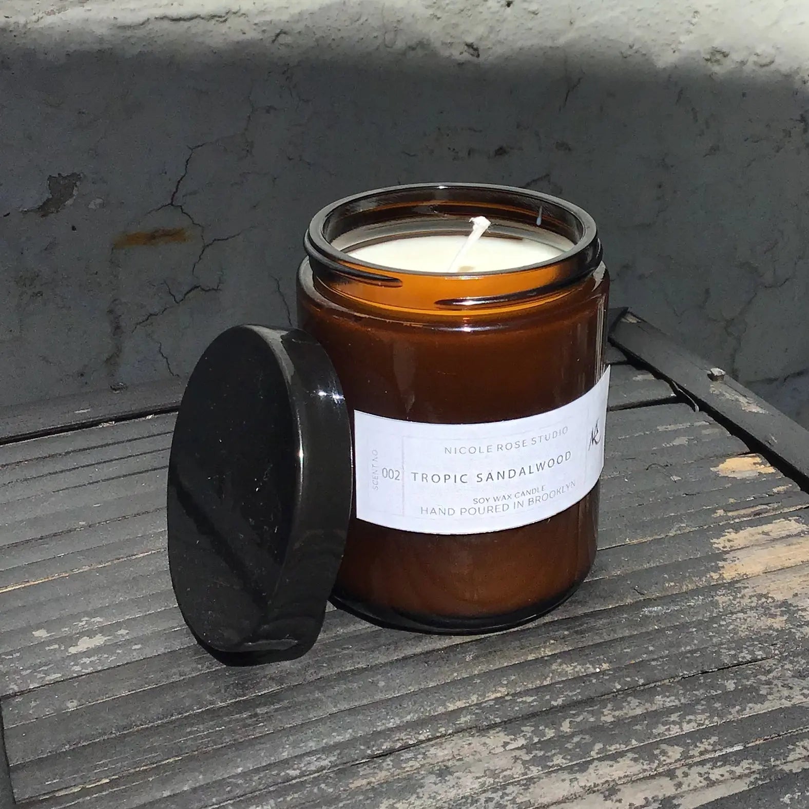Citrus + Sage Soy Wax Candle Indigo Poseidon