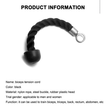 Single head  Fitness Pull Rope Biceps Cord Cable Teal Simba