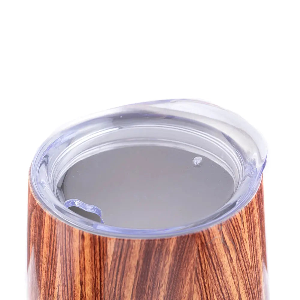 DRINCO® 12oz Insulated Wine Tumbler Glass (Woodland) Orchid Lavender