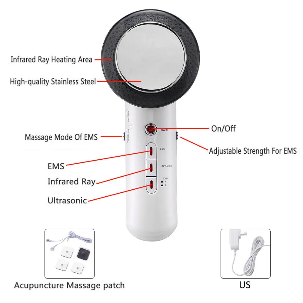 Body Face Lift Ultrasound Body Slimming Massager Teal Simba