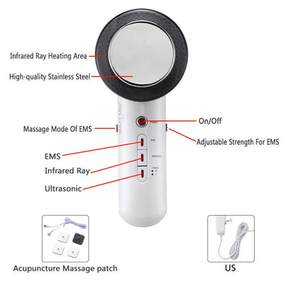Body Face Lift Ultrasound Body Slimming Massager Teal Simba