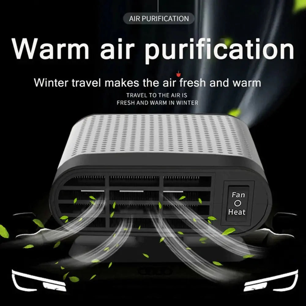 Powerful Car Heater and Fan Defroster 500W Yellow Pandora