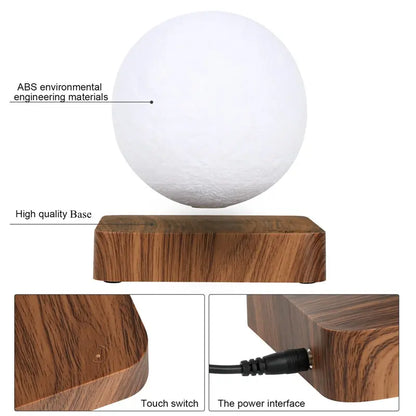 Novelty 3D Magnetic Levitation Moon Lamp Moon Floating Lamp Teal Simba