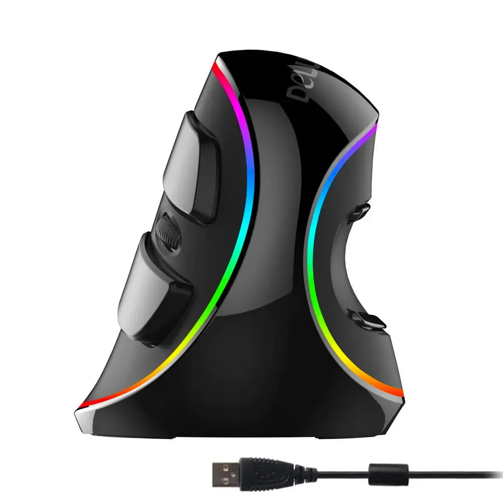 RGB Vertical Wired Mouse Yellow Pandora