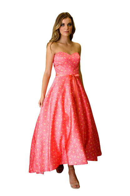 Shoulder-less Formal Train Dress Gray Eos