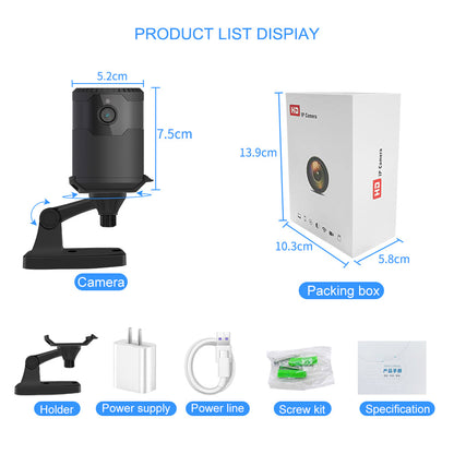 HD 2MP 1080P Wireless Mini Wifi Camera Night Vision Ip Camera Teal Simba