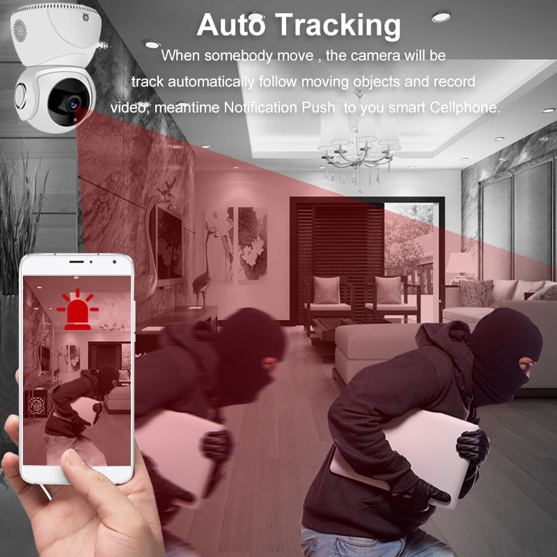 HD 1080P Camera 360° Panoramic PTZ Wireless Wifi Camera Teal Simba