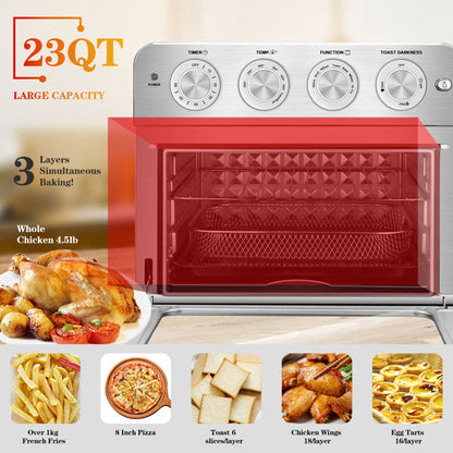 Stainless Steel Air Fryer Toaster Oven Countertop Oven Teal Simba