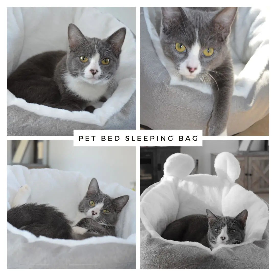 Buy one take one, Fast Shipping Cat Bed Sleeping Bag (Grey-Small) Teal Zeus
