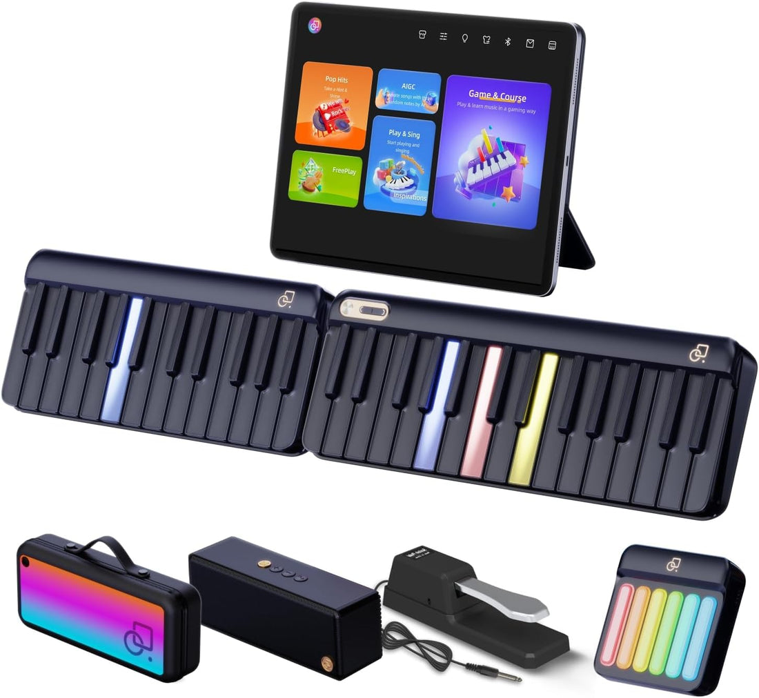 Smart Piano Keyboard with MIDI Controller Teal Simba