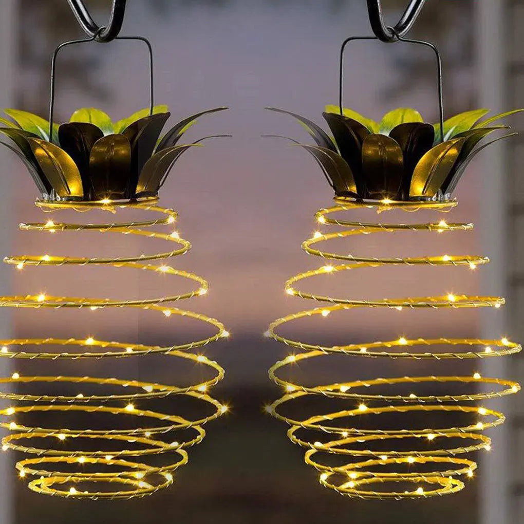 Outdoor Waterproof Garden Pineapple Solar Lights Path Lights Maroon Asteria