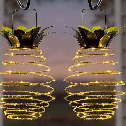 Outdoor Waterproof Garden Pineapple Solar Lights Path Lights Maroon Asteria