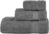 Linen Bath Towel Set 3 Pieces Soft and Absorbent;  Premium Quality Crimson Medea