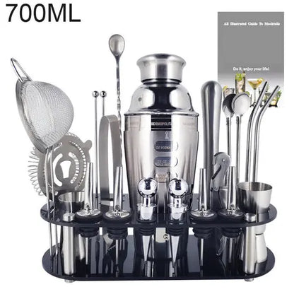 Boston Cocktail Shaker Bar Tools Wine Mixer Set Crimson Medea