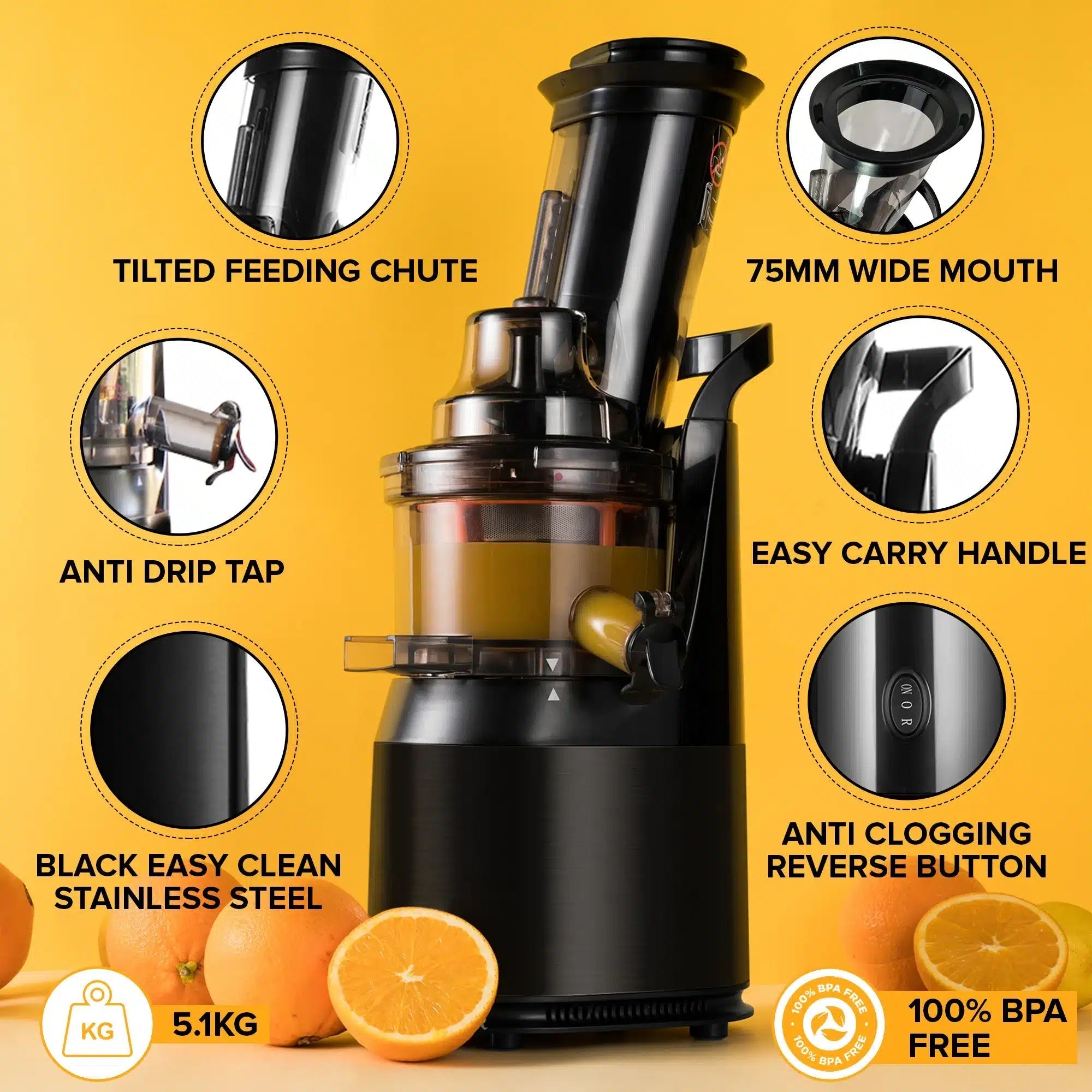 f1900 Whole Fruit Juicer Burgundy Alfie