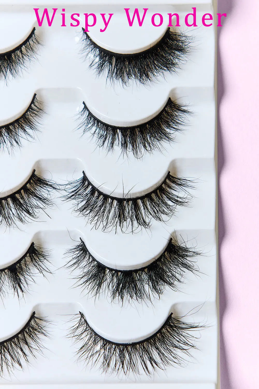 SO PINK BEAUTY Mink Eyelashes Variety Pack 5 Pairs Crimson Medea