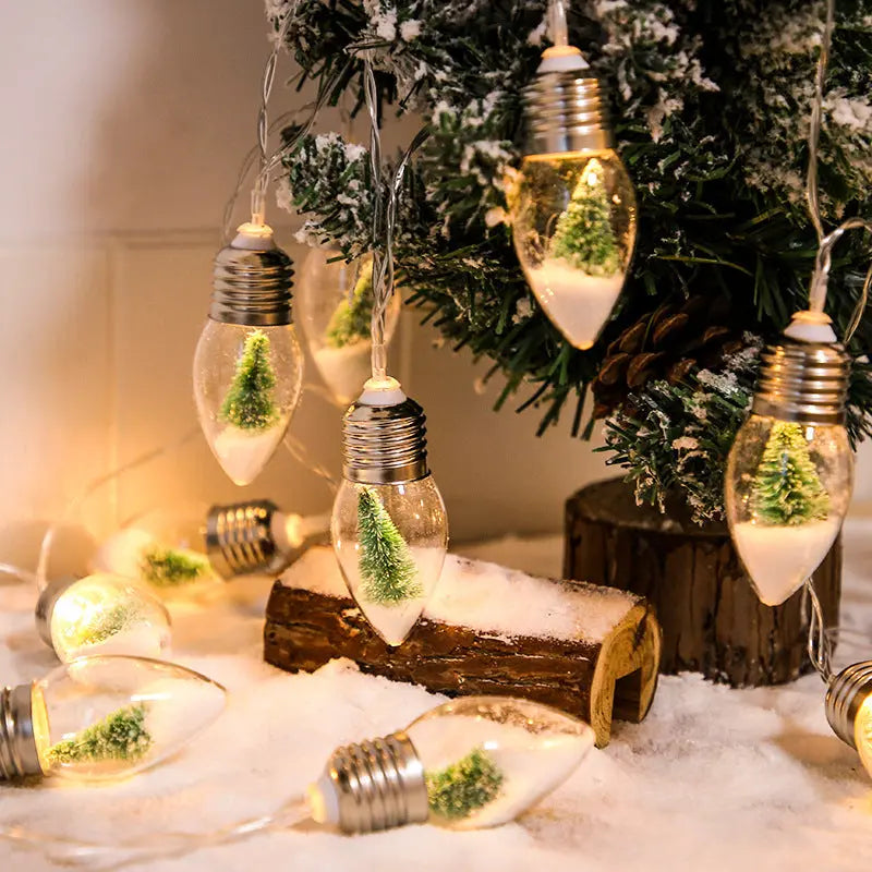 New LED Wishing Bottle String Lights Battery Powered Maroon Asteria