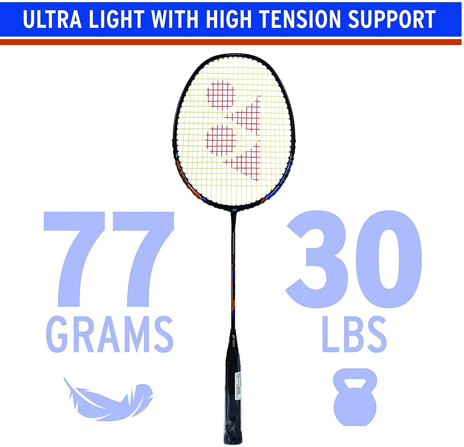 Nanoray Light 18I Graphite Badminton Racquet (Black)