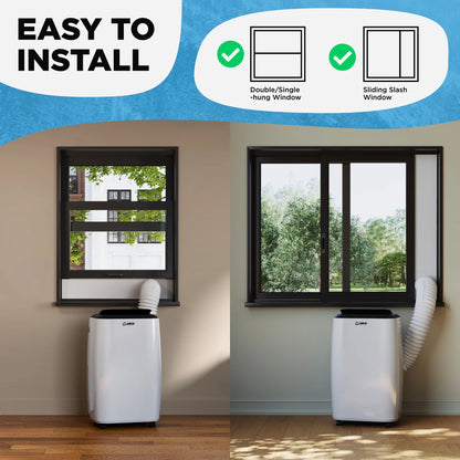 Airo Portable Air Conditioner 8000 BTU (6000 BTU DOE), Standing AC Unit with DIY Window Kit