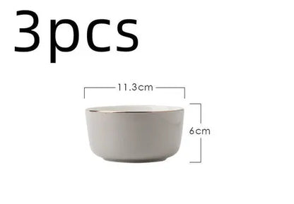 Light Luxury Ceramic Tableware Couple Tableware Crimson Medea