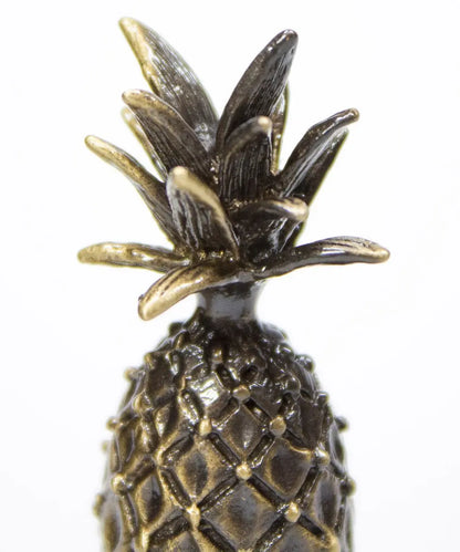 Tall Pineapple Lamp Finial Antique Brass Metal 2.5&quot;h Thulite