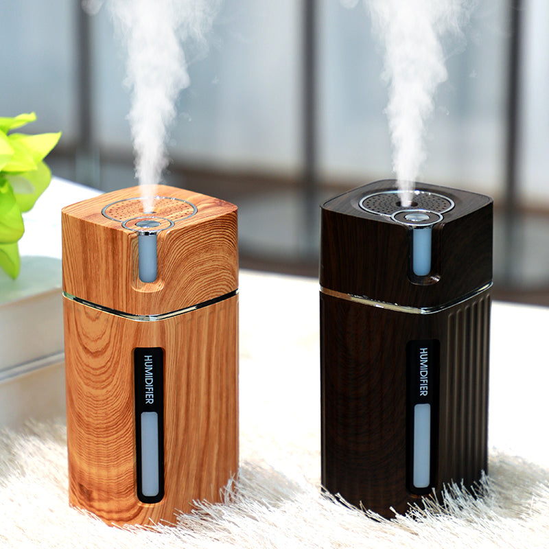 Ultrasonic Air Humidifier USB Mini Mist Maker LED Light Maroon Asteria
