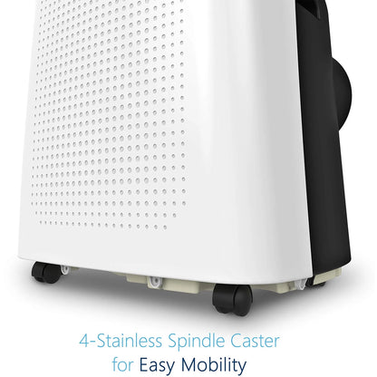 8000 BTU (12,000 BTU ASHRAE) 115V Portable Air Conditioner, Rooms up to 450 Sq. Ft., White, A018C-08KR