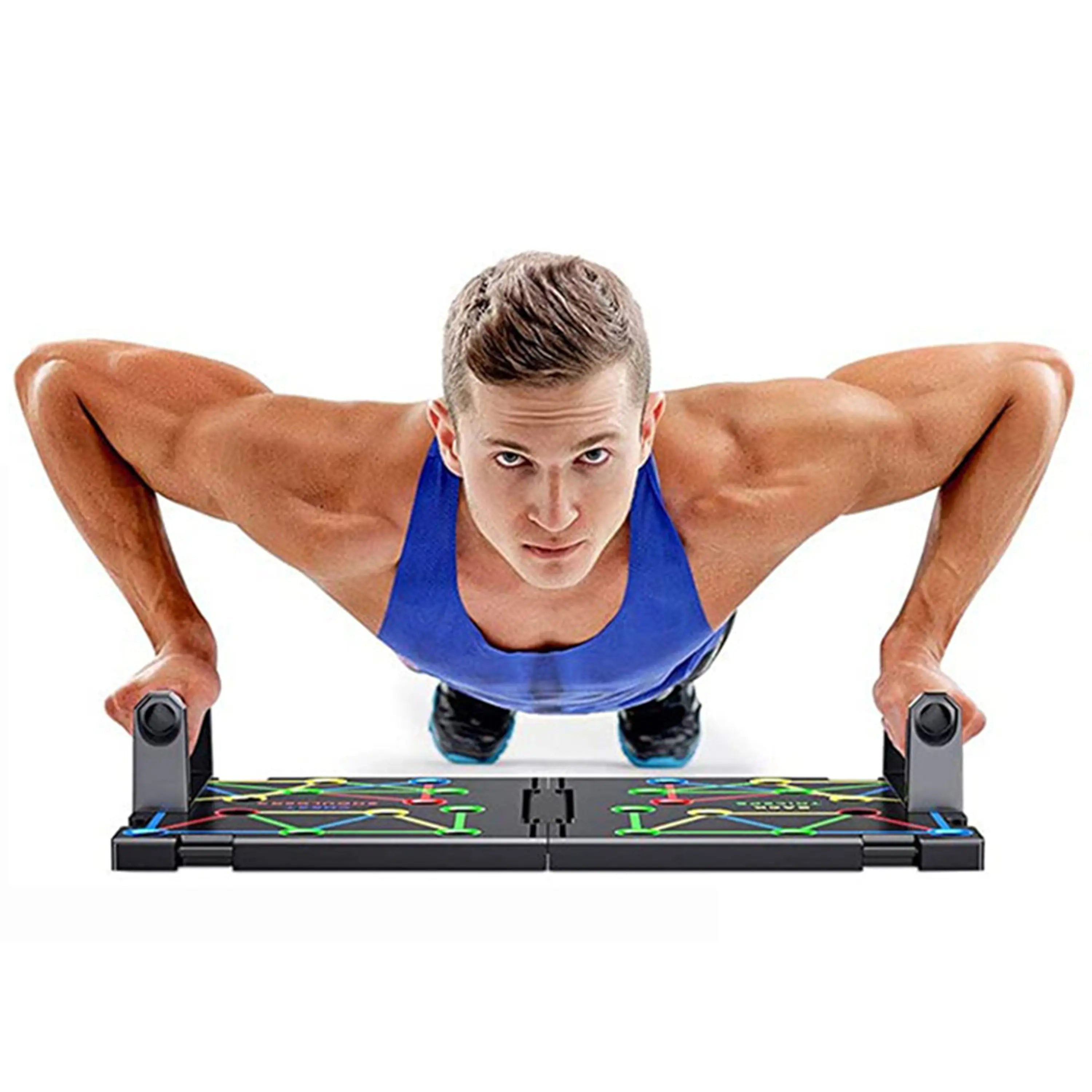9 in 1 Push Up Rack Board System Fitness Workout Train Gym Exercise Copper Hecuba