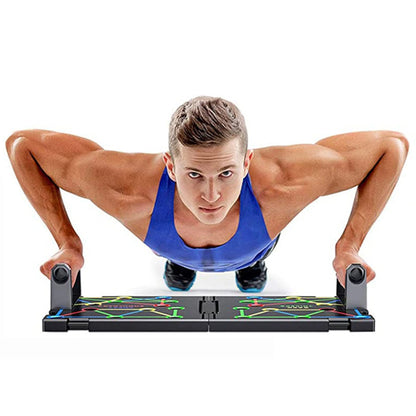 9 in 1 Push Up Rack Board System Fitness Workout Train Gym Exercise Copper Hecuba