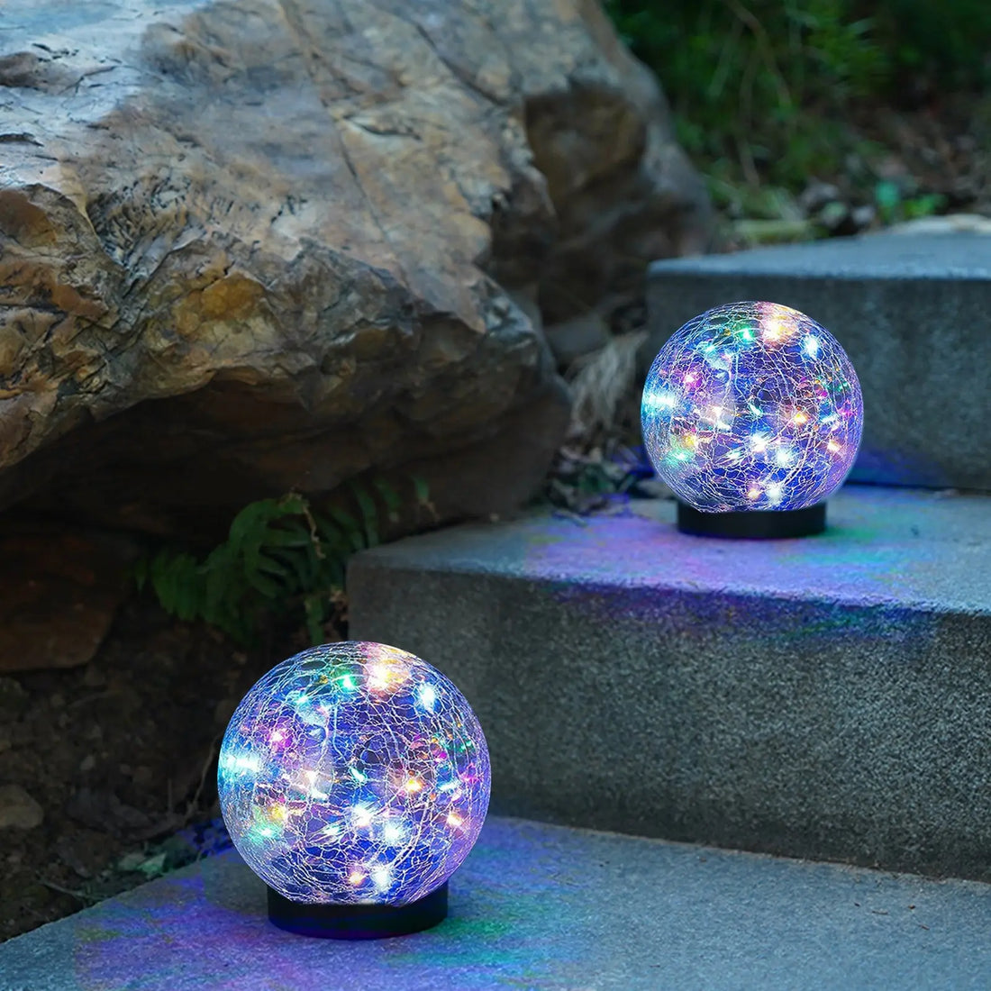 Outdoor Solar Crack Bottle 20 Light Waterproof Decoration Light Pink Iolaus