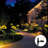 Sunflower Flowers Lights Solar Garden Decorations (2 Pack) Crimson Coco