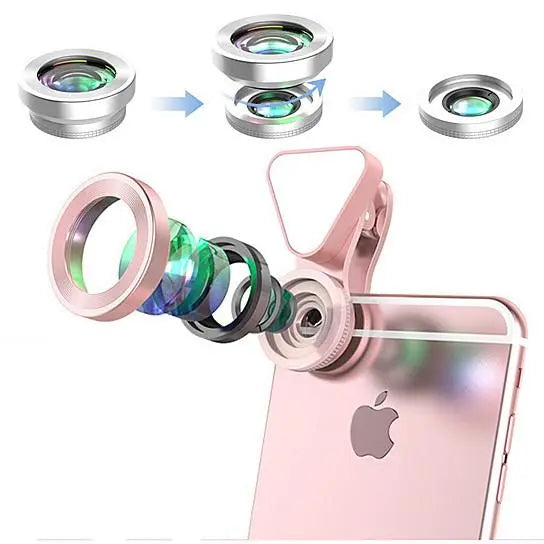 Glow Face 3 In 1 Photo Lens And Fill Lighting Clip Salmon Lucky