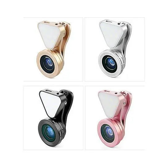 Glow Face 3 In 1 Photo Lens And Fill Lighting Clip Salmon Lucky